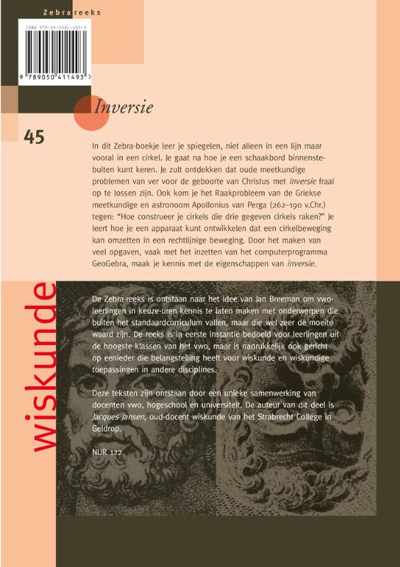 Zebra-reeks 45 - Inversie achterkant