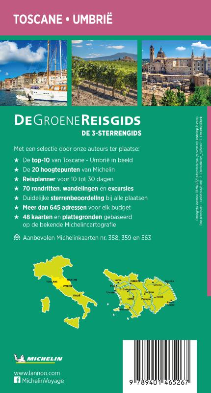 De Groene Reisgids - Toscane / Umbrië achterkant
