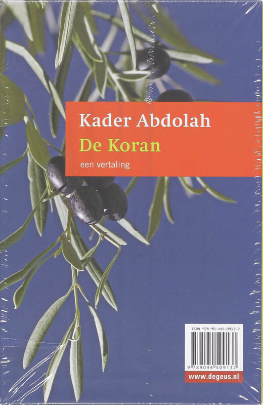 De boodschapper en de Koran achterkant