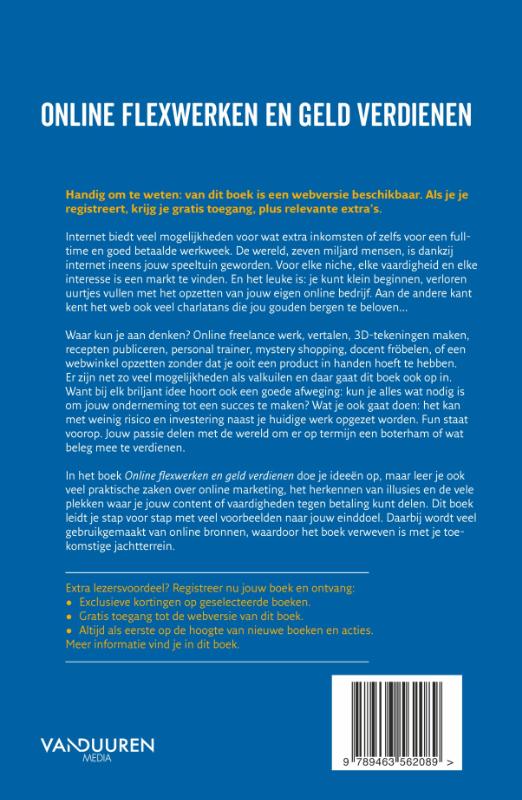 Online flexwerken en geld verdienen achterkant
