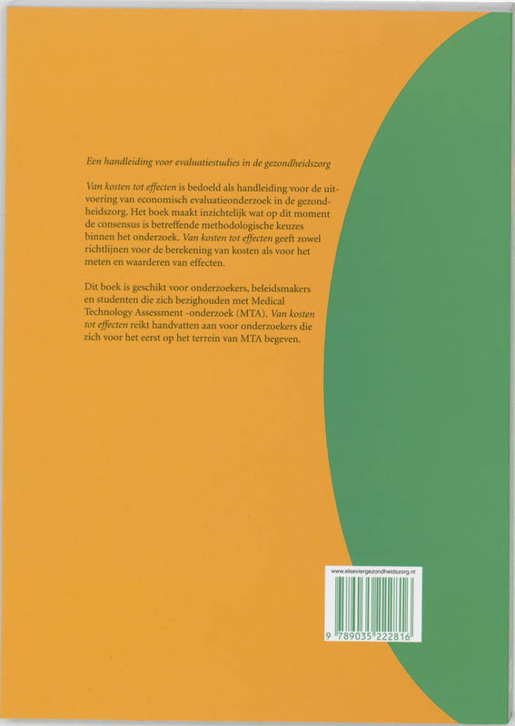 Van kosten tot effecten achterkant