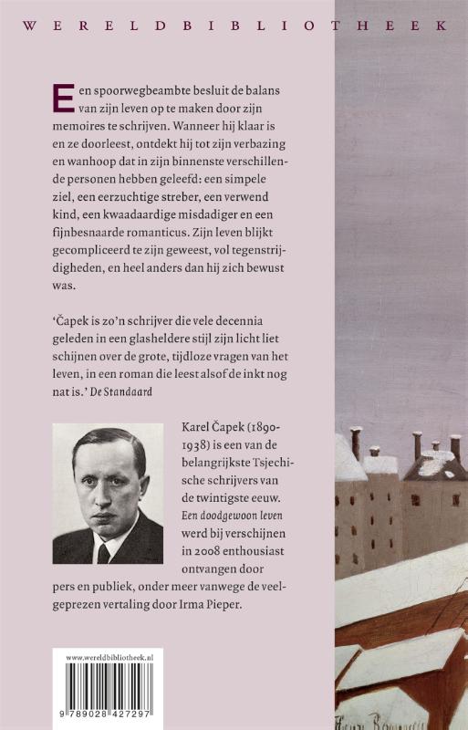 Een doodgewoon leven achterkant