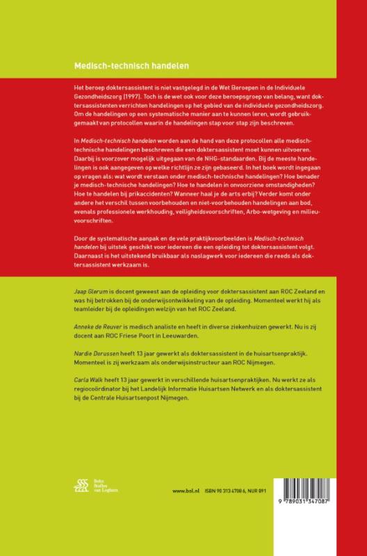 Medisch-technisch handelen / Basiswerk AG achterkant