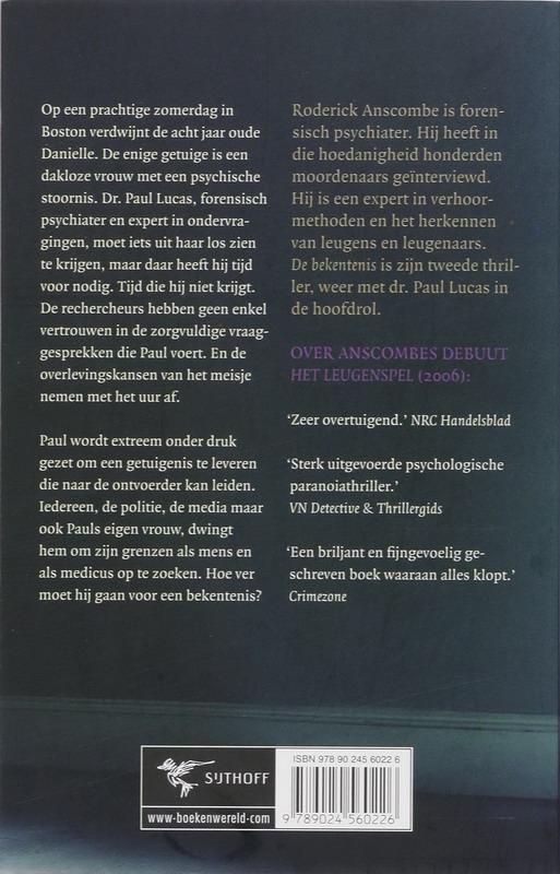 De Bekentenis achterkant