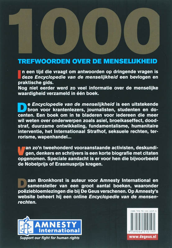 Encyclopedie Van De Menselijkheid Ing achterkant