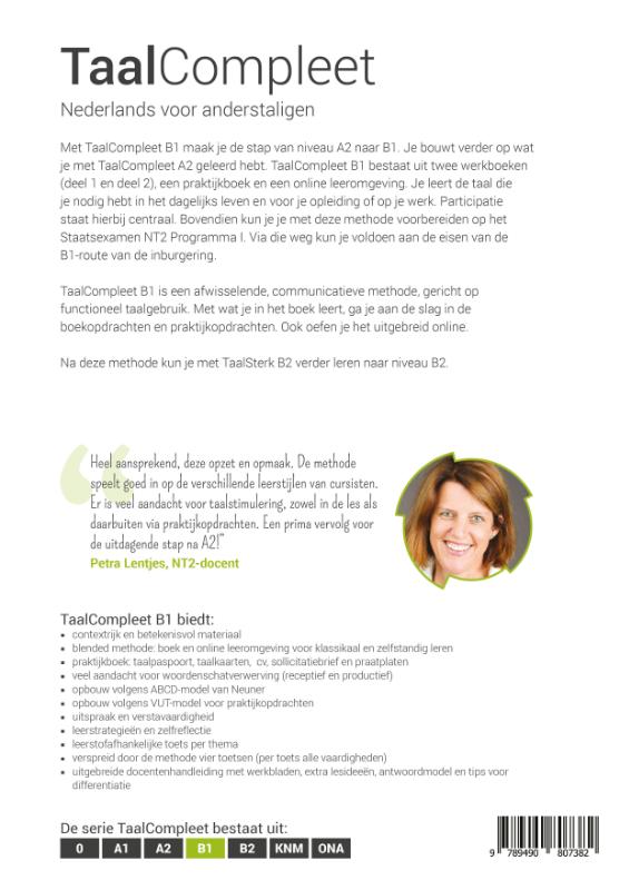 B1 - deel 1 / TaalCompleet achterkant
