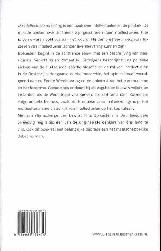 De Intellectuele Verleiding achterkant