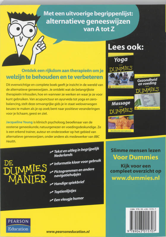 Voor Dummies - Alternatieve geneeswijzen voor Dummies achterkant