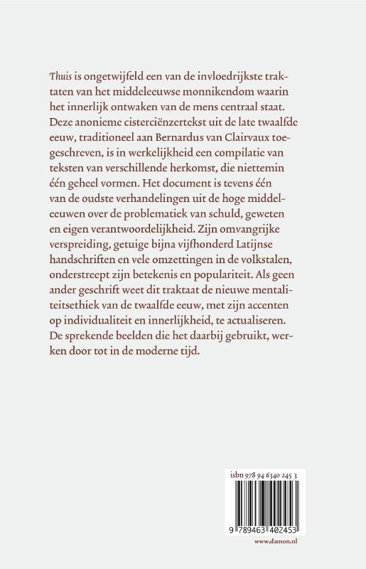 Thuis / Middeleeuwse Monastieke Teksten / 11 achterkant