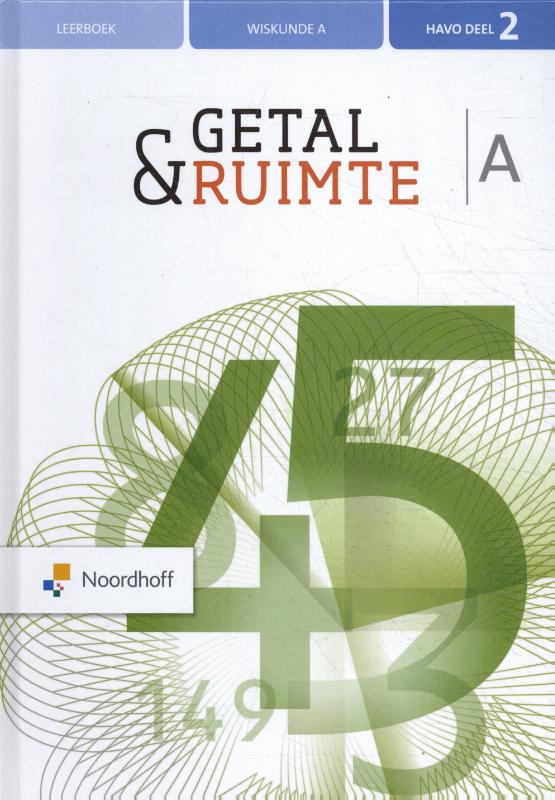 Getal & Ruimte Wiskunde A. Havo deel 2 leerboek