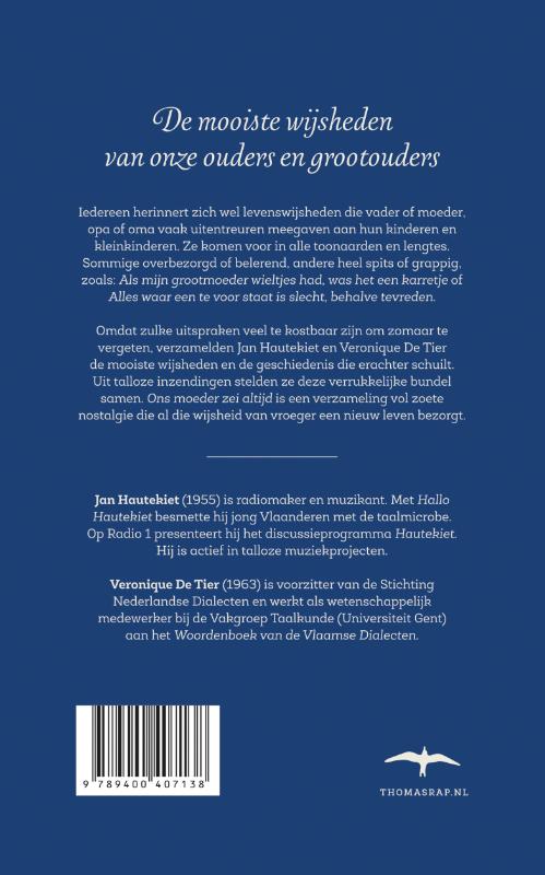 Ons moeder zei altijd achterkant