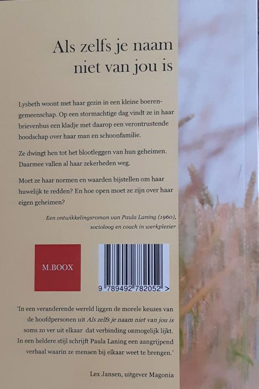 Als zelfs je naam niet van jou is achterkant