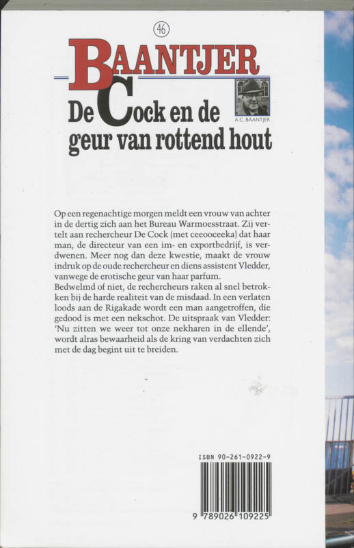 De Cock en de geur van rottend hout / Baantjer / 46 achterkant