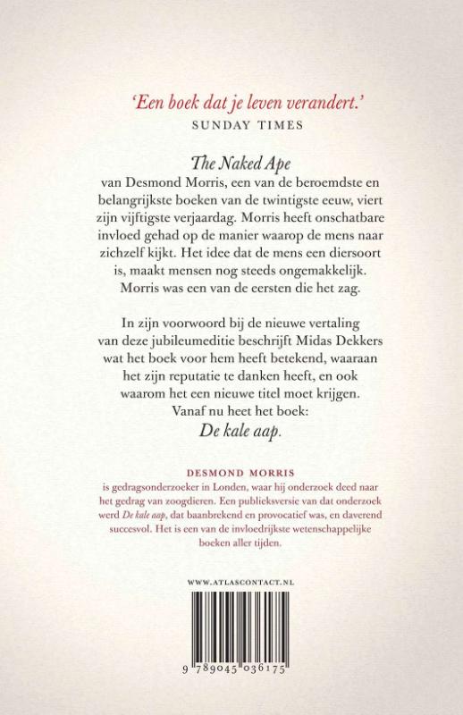 De kale aap achterkant