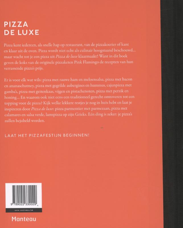 Pizza de luxe achterkant