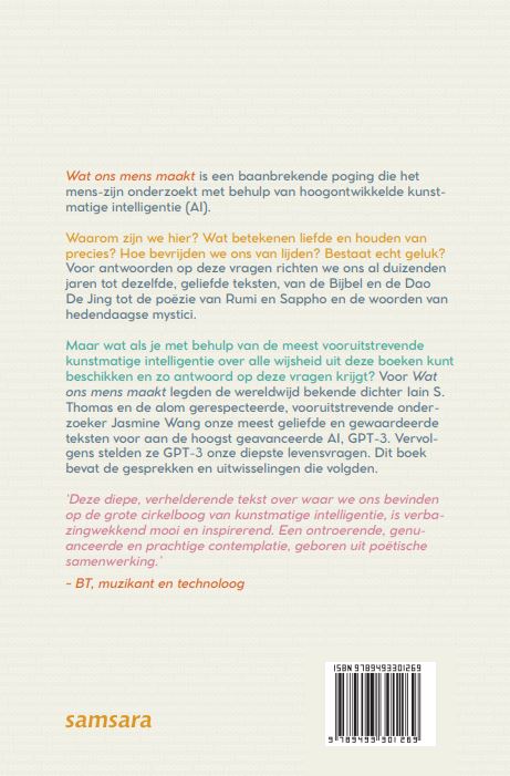 Wat ons mens maakt achterkant