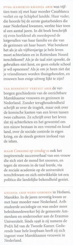 Couscous op zondag achterkant