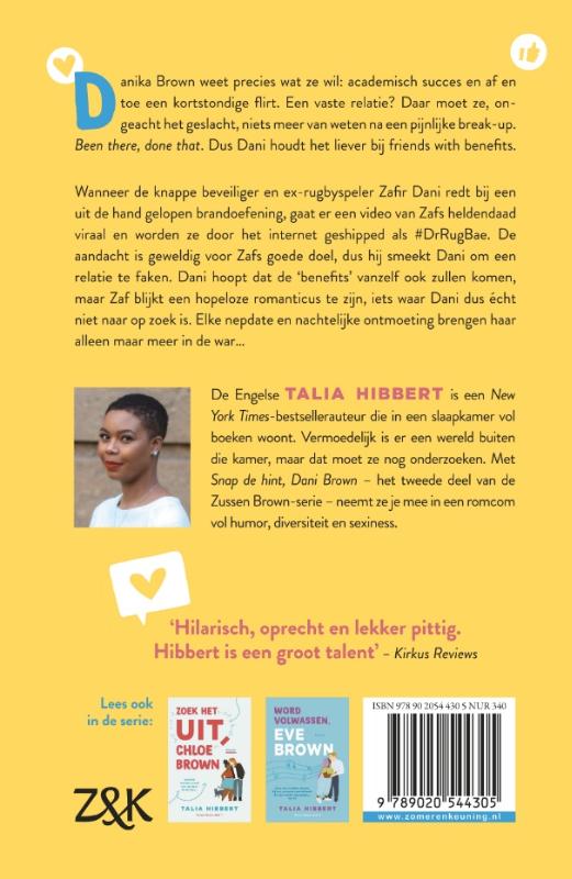 Snap de hint, Dani Brown / Zussen Brown / 2 achterkant