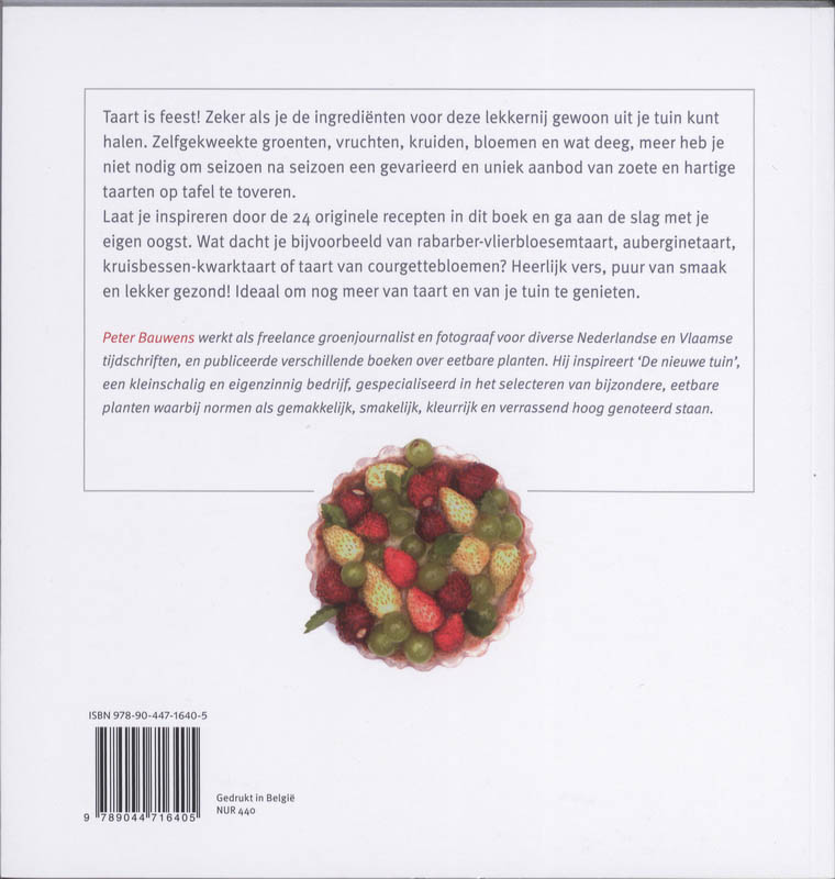 Taart uit eigen tuin achterkant