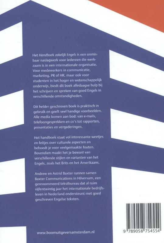 Handboek zakelijk Engels achterkant