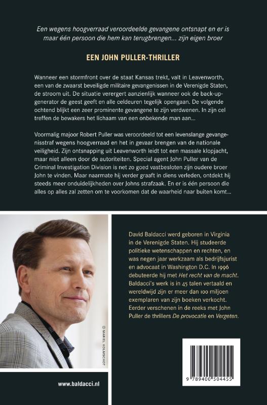 De ontsnapping / John Puller / 3 achterkant