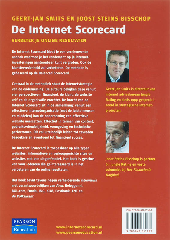 De Internet Scorecard achterkant