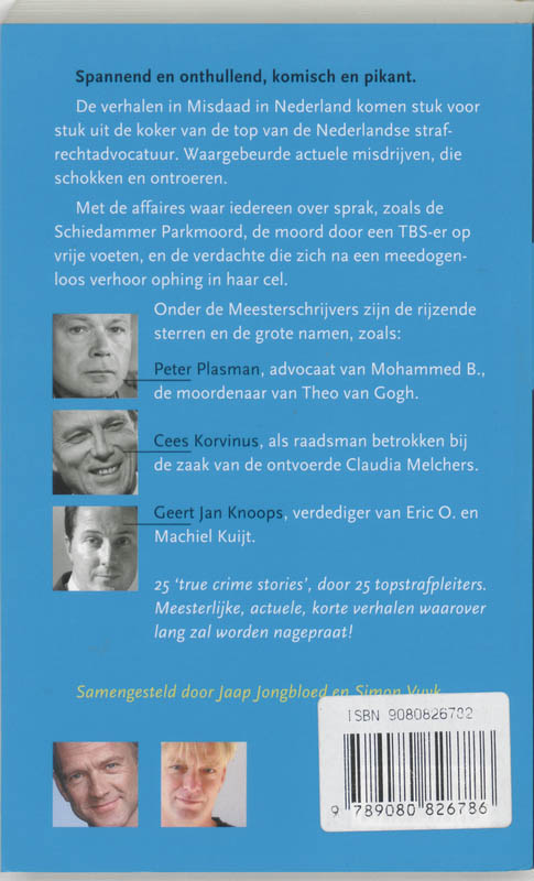 Misdaad In Nederland achterkant