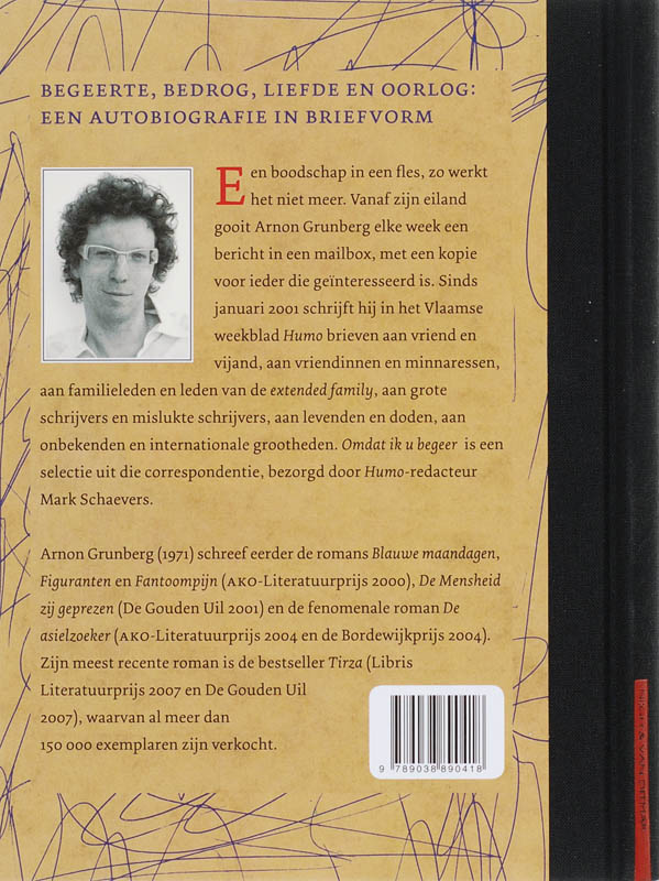 Omdat ik u begeer achterkant