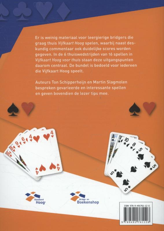 Vijfkaart hoog voor thuis achterkant