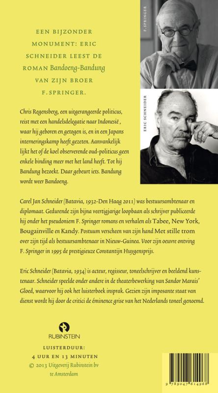 F. Springer - Bandoeng-Bandung (4 CD) achterkant