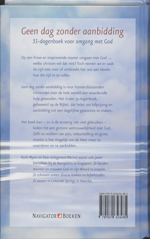 Geen dag zonder aanbidding achterkant