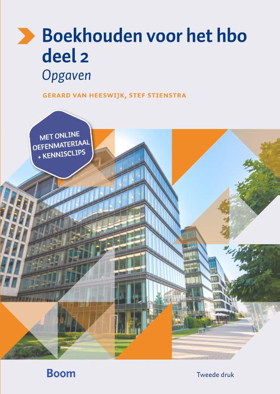 Boekhouden voor het hbo 2 Opgavenboek