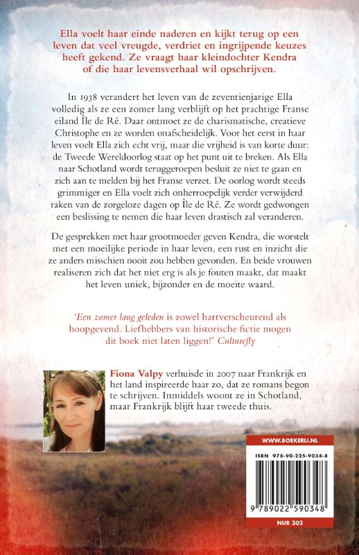 Een zomer lang geleden achterkant