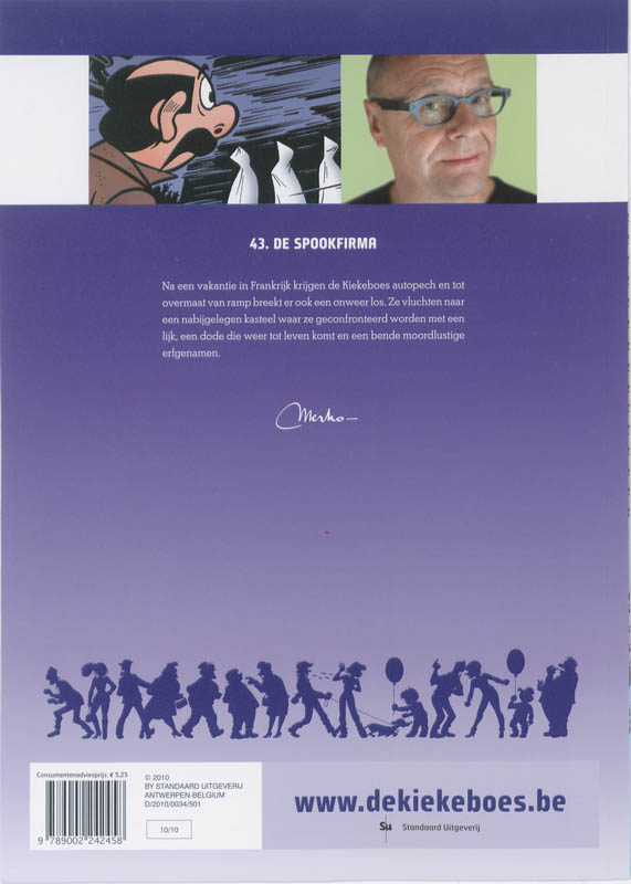 De Kiekeboes 043 -   De spookfirma achterkant