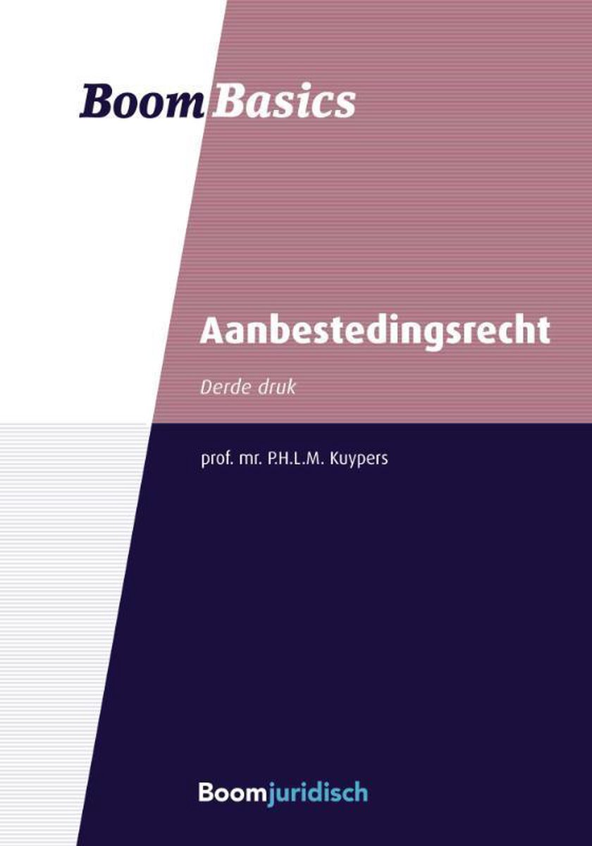 Boom basics aanbestedingsrecht / Boom Basics