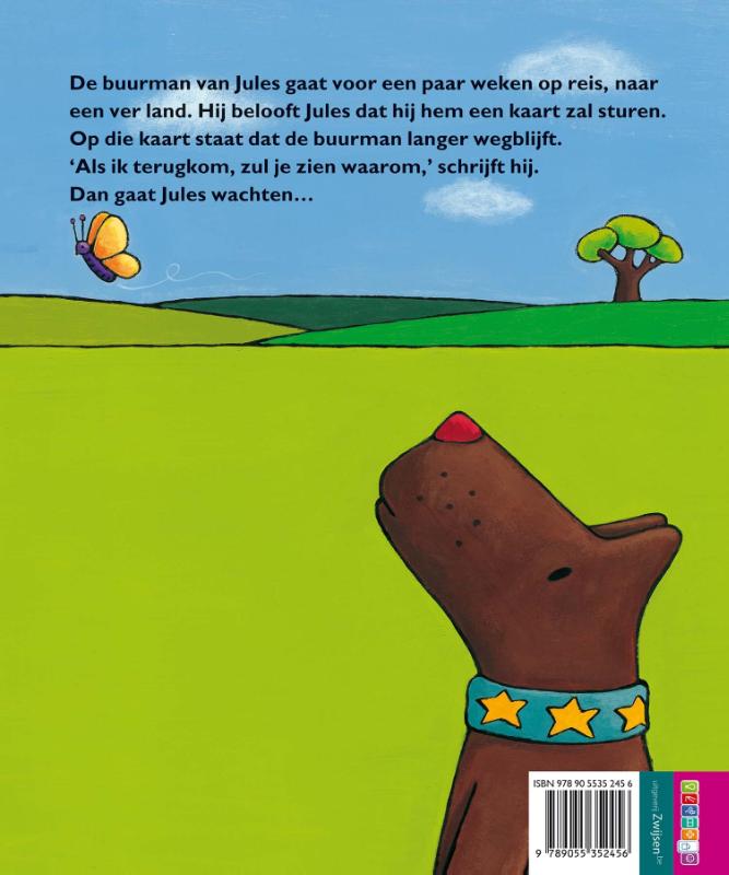 Jules wacht achterkant