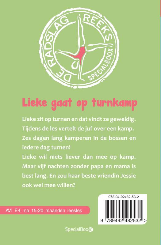 De Radslag reeks  -   Lieke gaat op turnkamp achterkant