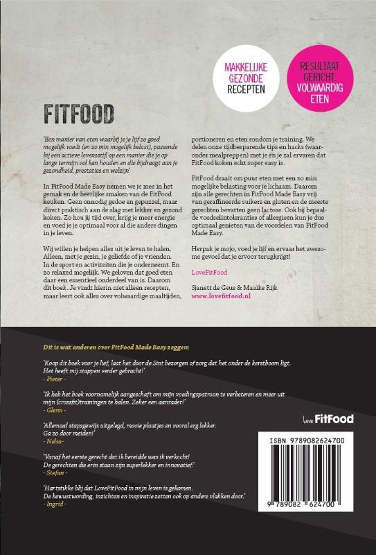 FitFood made easy achterkant