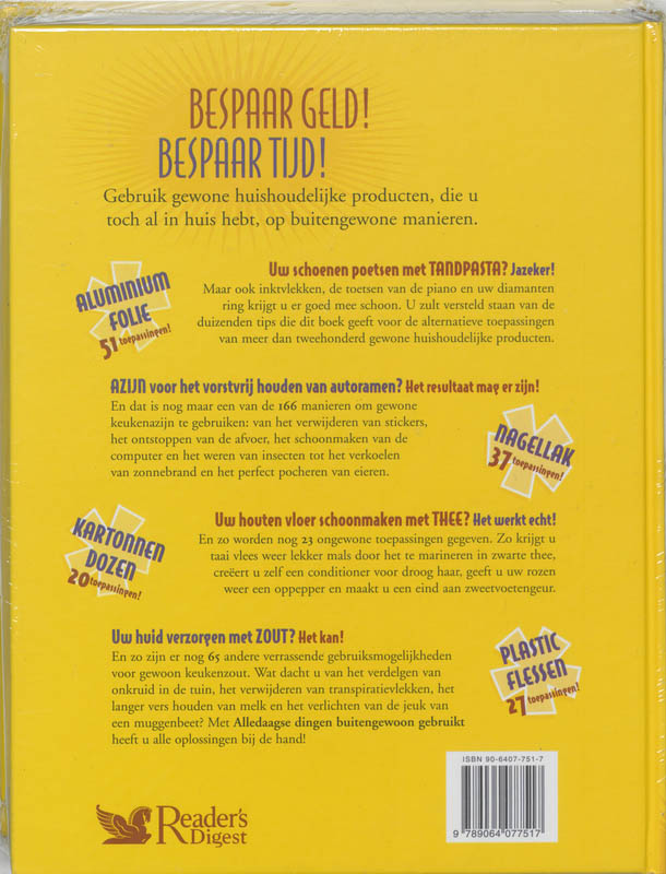 Alledaagse Dingen Buitengewoon Gebruikt achterkant