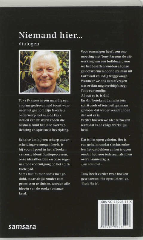 Niemand hier 1 achterkant