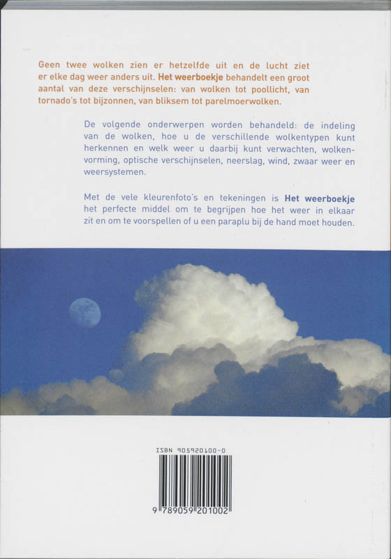 Het weerboekje achterkant