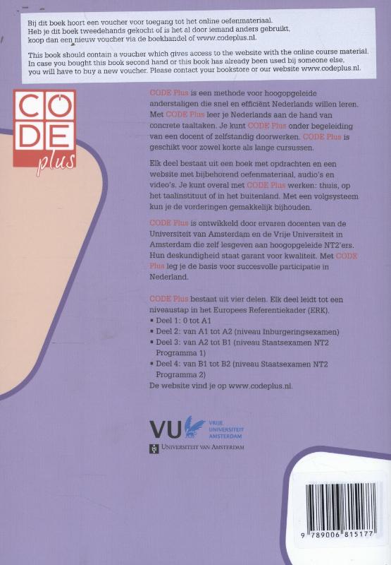 Code plus Deel 3 A2-B1 Takenboek achterkant
