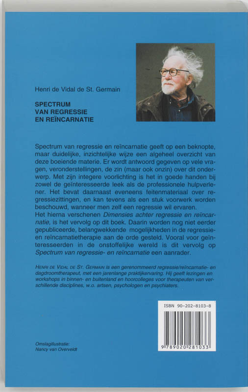 Spectrum van regressie en reincarnatie achterkant
