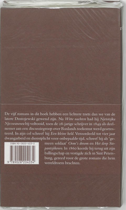 Russische Bibliotheek  -  Verzamelde werken 2 vijf romans achterkant