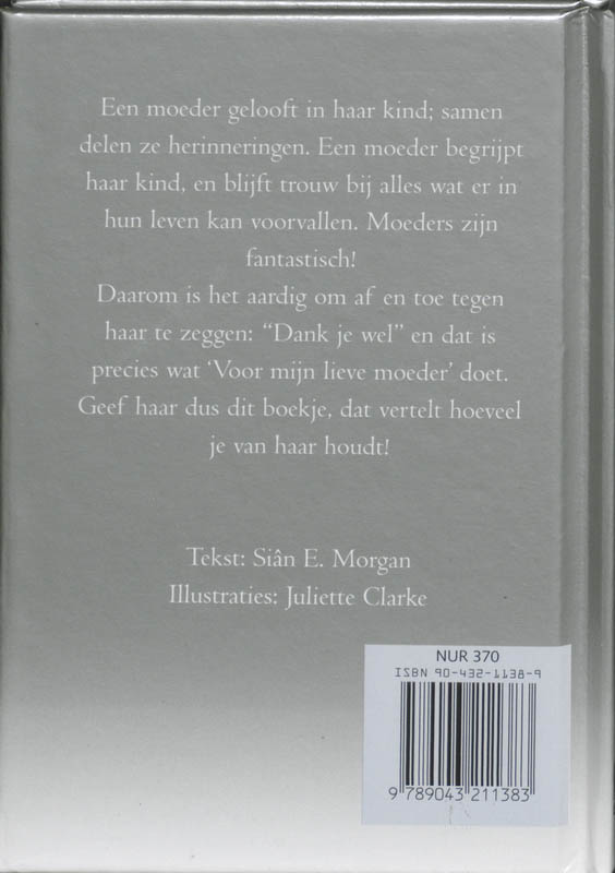 Voor Mijn Lieve Moeder achterkant
