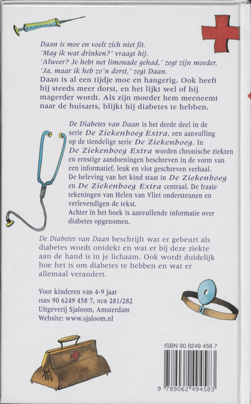 De Diabetes van Daan / De Ziekenboeg Extra achterkant