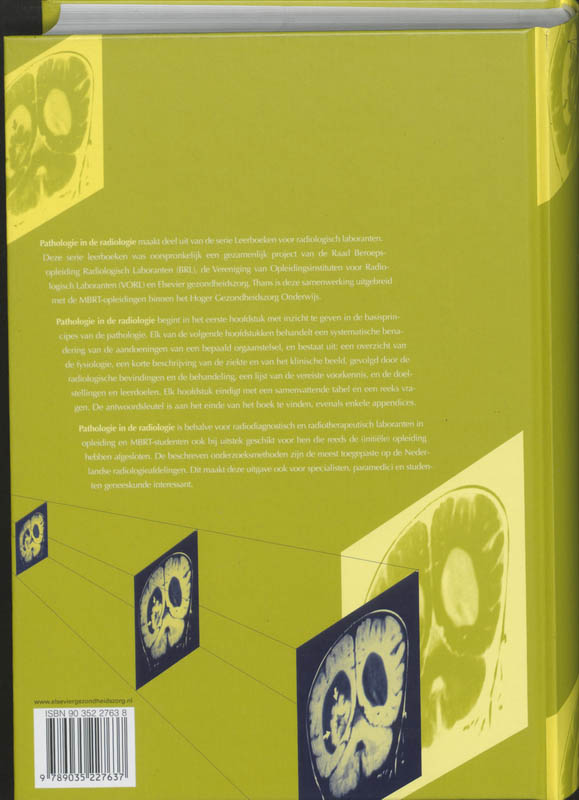 Leerboeken voor radiologisch laboranten  -   Pathologie in de Radiologie achterkant