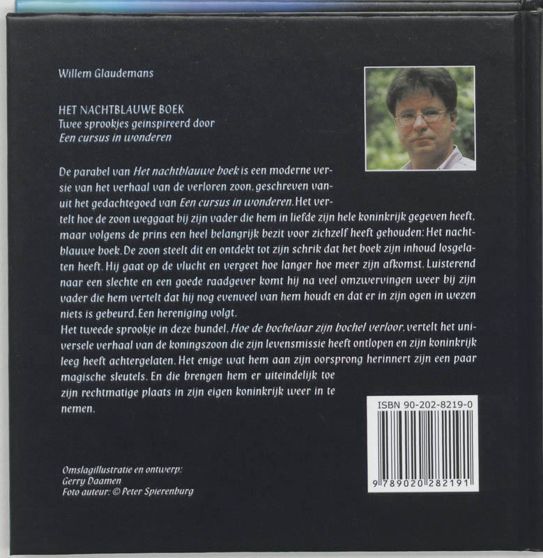 Het nachtblauwe boek achterkant