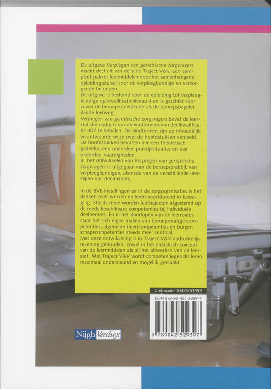 Traject V&V 407 verplegen van geriatrische zorgvragers achterkant