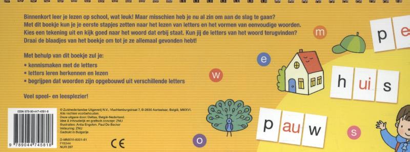 Allereerste woorden vormen achterkant